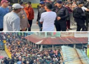 Memanas di Panipahan! Aksi Massa Nyaris Ricuh, Brimob Polda Riau Tampil Humanis Redam Situasi