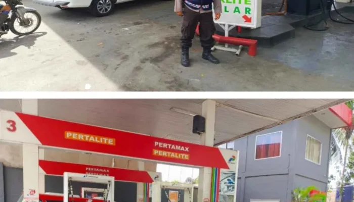 Antisipasi Guantibmas, Polsek Siantar Timur Monitoring Penyaluran BBM di SPBU