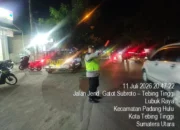 Polsek Padang Hulu Antisipasi Geng Motor dan Kejahatan Jalanan Melalui Patroli Blue Light